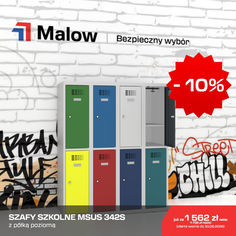 Szafka do szatni szkolnej MSUS 342S Malow