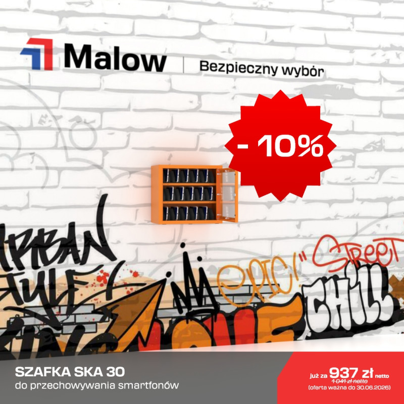 Szafka do przechowywania telefonów komórkowych SKA 30 Malwo